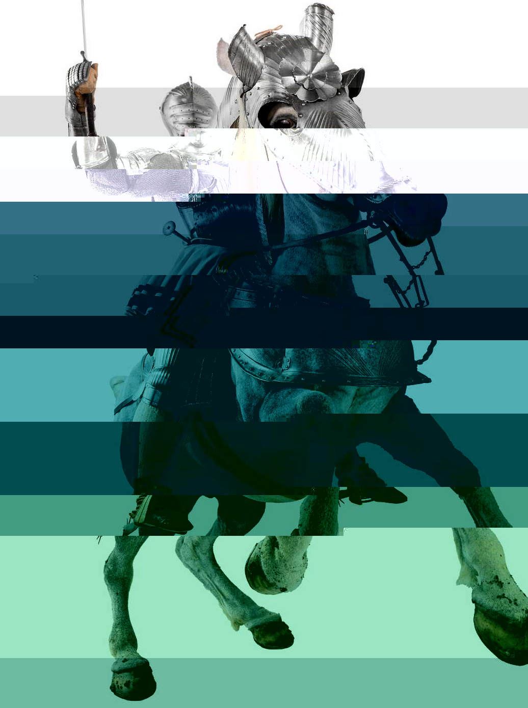 armor glitched in blue tones