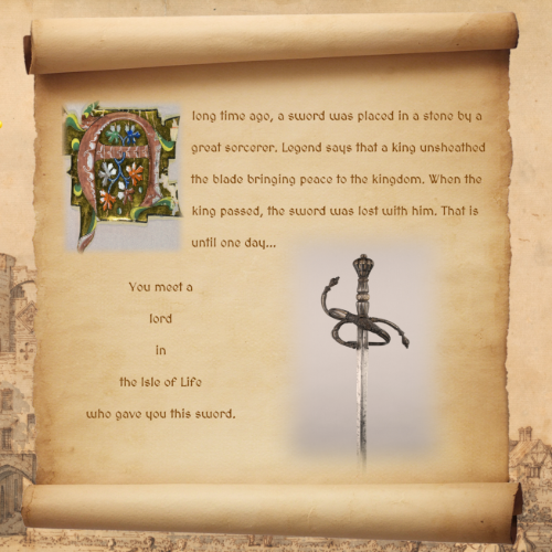 An example of a prompt generated in the form of an illuminated manuscript.
